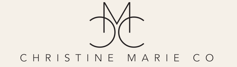 christine maie co black logo in Cream background 1 final